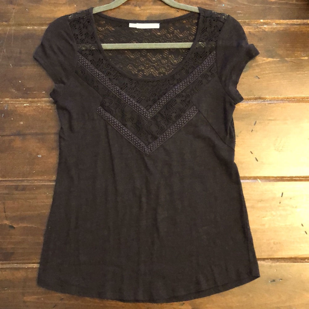 Maurices black lace top